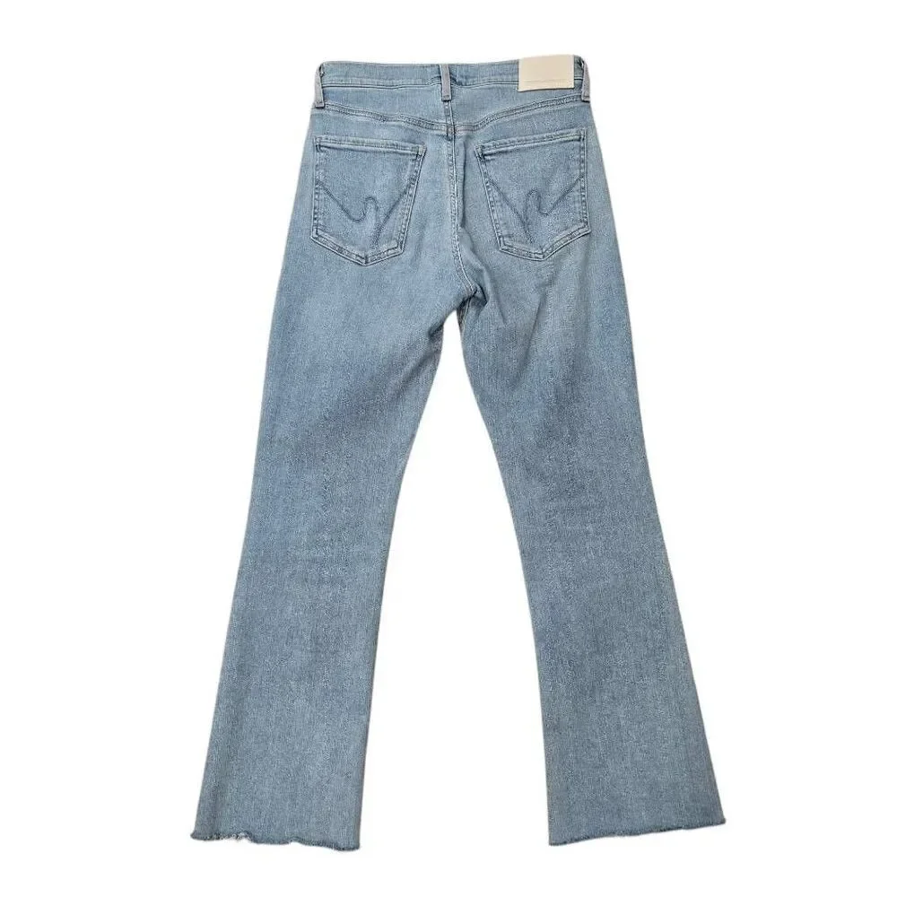 Citizens of Humanity Isola Cropped Bootcut Jeans Women's 27 Blue Denim Stretch‎ - Picture 7 of 8